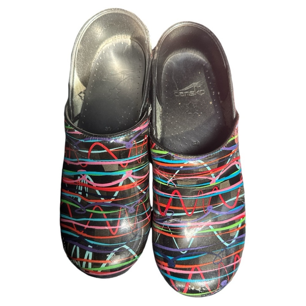 Dansko Color Splash Clogs Size 39 - image 3